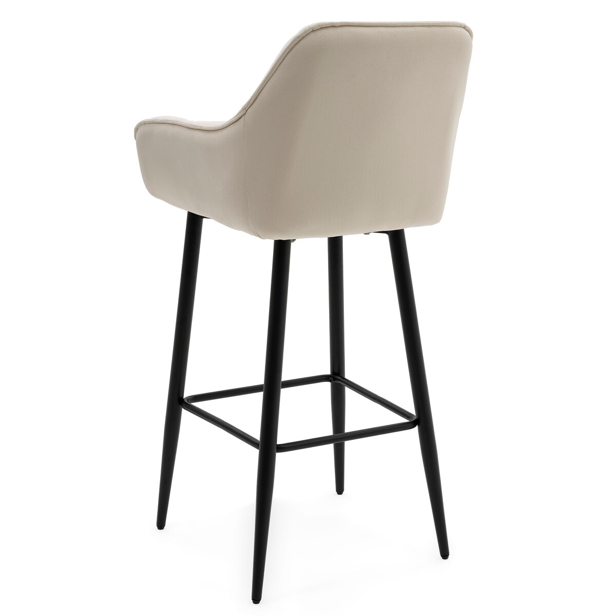 Hoker tapicerowany welurowy do salonu jadalni barowy glamour SIENA