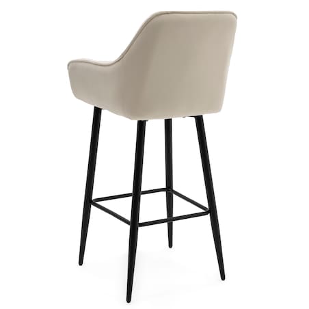 Hoker tapicerowany welurowy do salonu jadalni barowy glamour SIENA