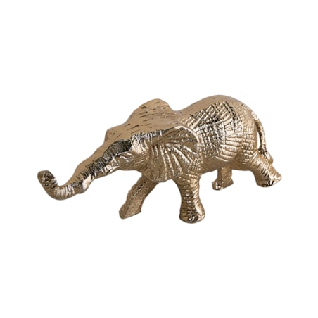 Zestaw 2 figurek dekoracyjnych Słoń SEDLARI Metal Złoty