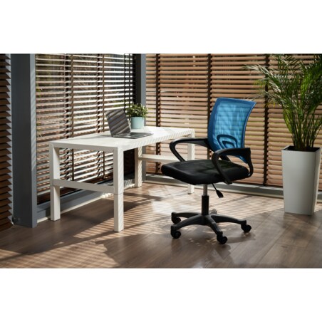 Krzesło obrotowe profilowane SMART turkusowe