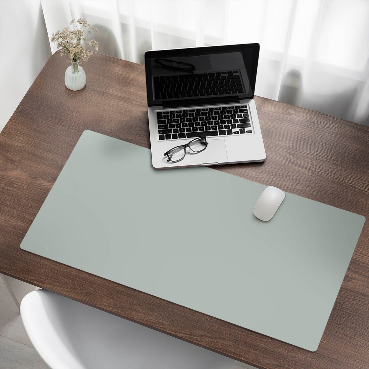 Zielona mata na biurko Kolor Jasnozielony, 100x50 cm