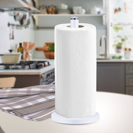 Stojak na ręcznik papierowy uchwyt 34.5cm biały MAESTRO MR-1033-WHITE