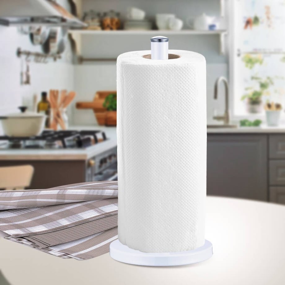 Stojak na ręcznik papierowy uchwyt 34.5cm biały MAESTRO MR-1033-WHITE