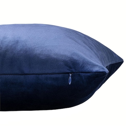 Poszewka dekoracyjna świąteczna 43x43 granatowa, śnieżynka