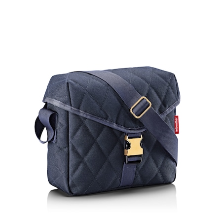 Torba SADDLE BAG M, rhombus midnight gold