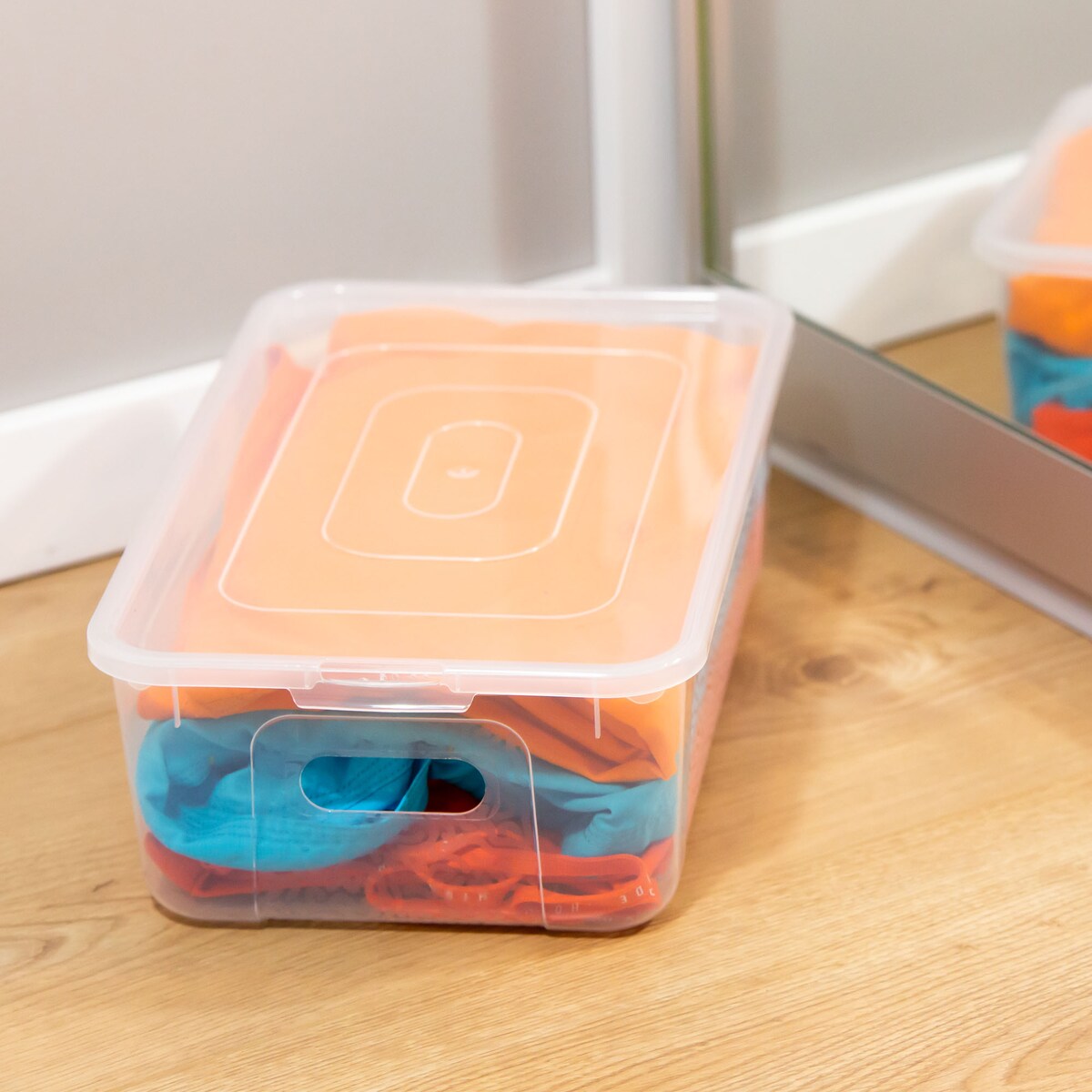 Pojemnik Plastikowy Z Pokrywą Pudło Plastikowe 7L