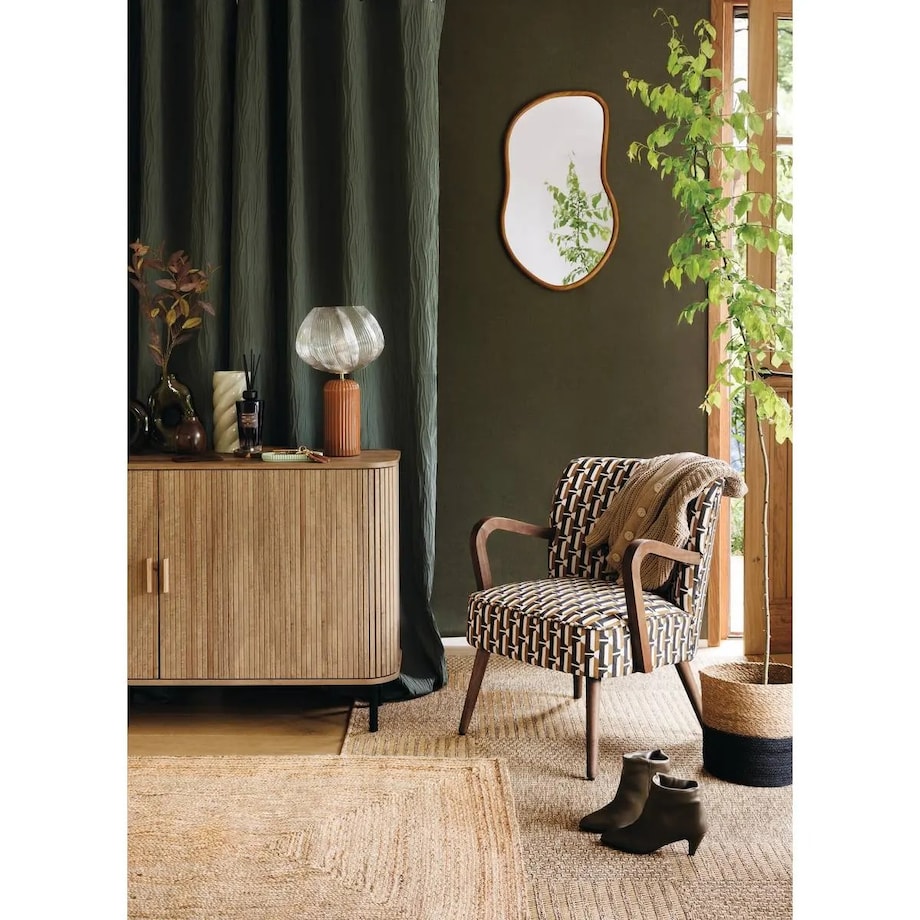 Lampa stołowa ceramiczna, pomarańczowa, Phylas