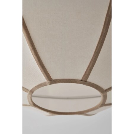 Lampa sufitowa lniana Patraix kremowo-beżowo Ø50 cm