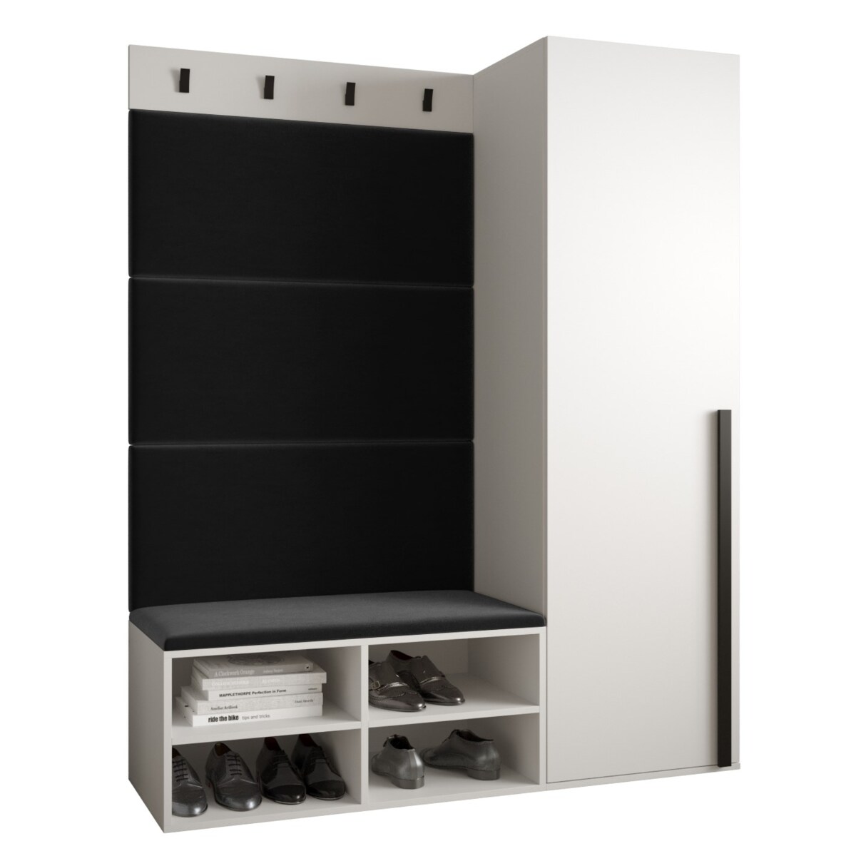 Garderoba do przedpokoju Abiks MIRO 6 biały+manila18