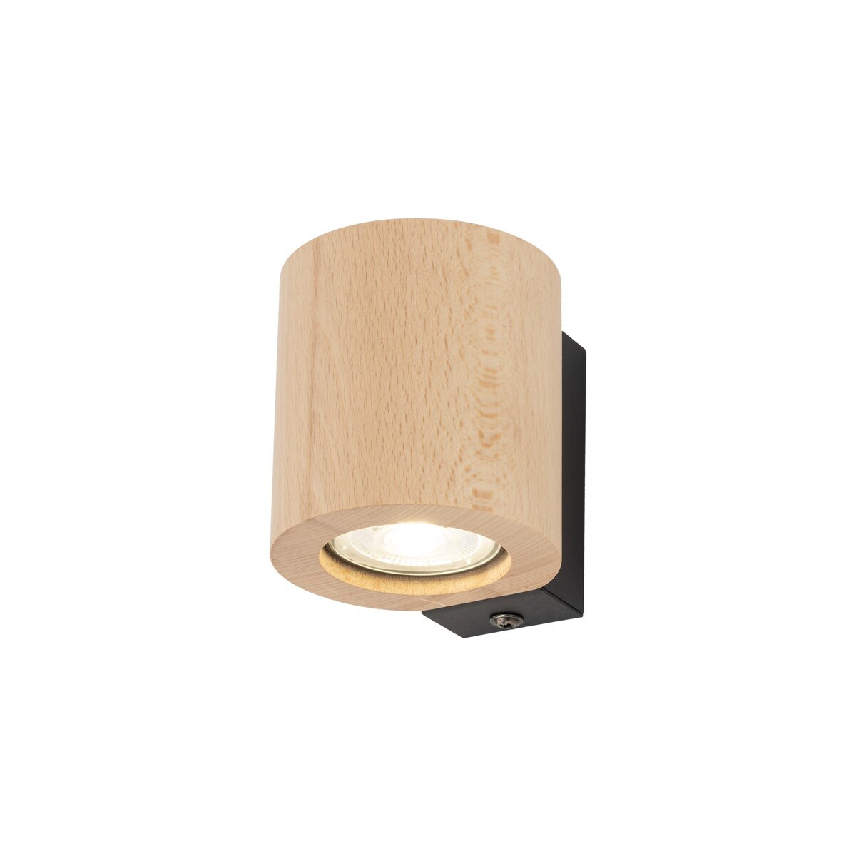 Kinkiet ścienny TK Lighting EVE WOOD Buk czarny GU10 nowoczesny lampa ścienna do salonu sypialni korytarza IP20