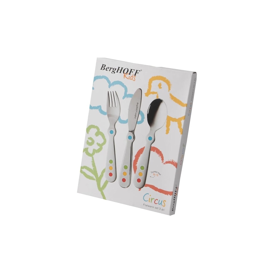 Zestaw sztućców ze stali nierdzewnej dla dzieci CIRCUS 3 el. BergHOFF