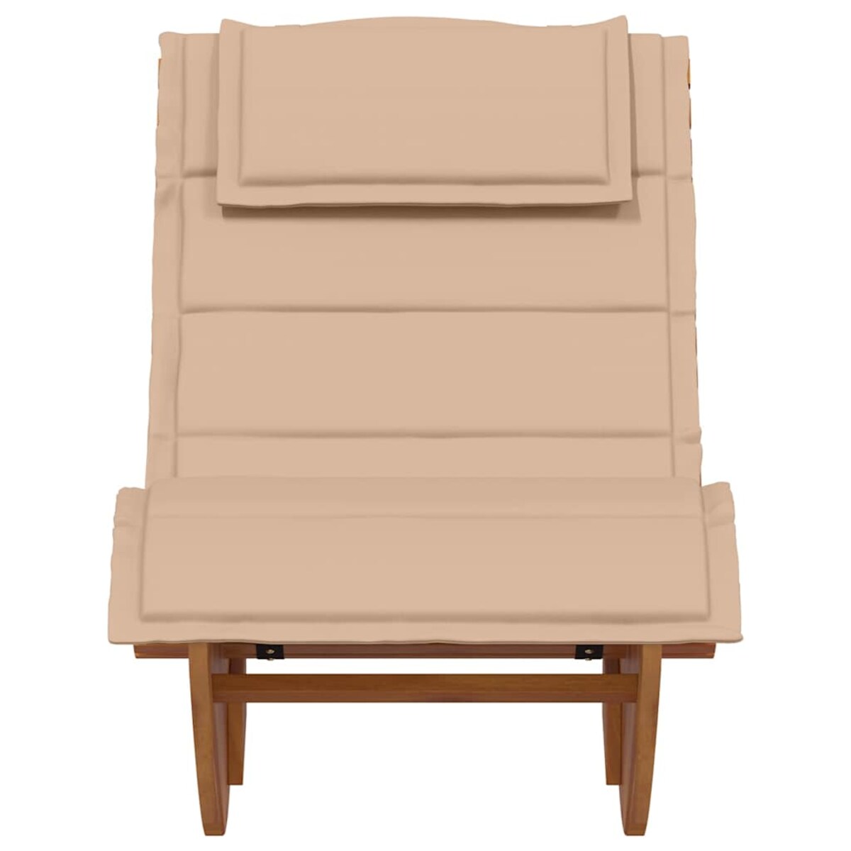 vidaXL Leżak 2 pcs Brązowy 60 x 154 x 74cm Lite drewno akacjowe