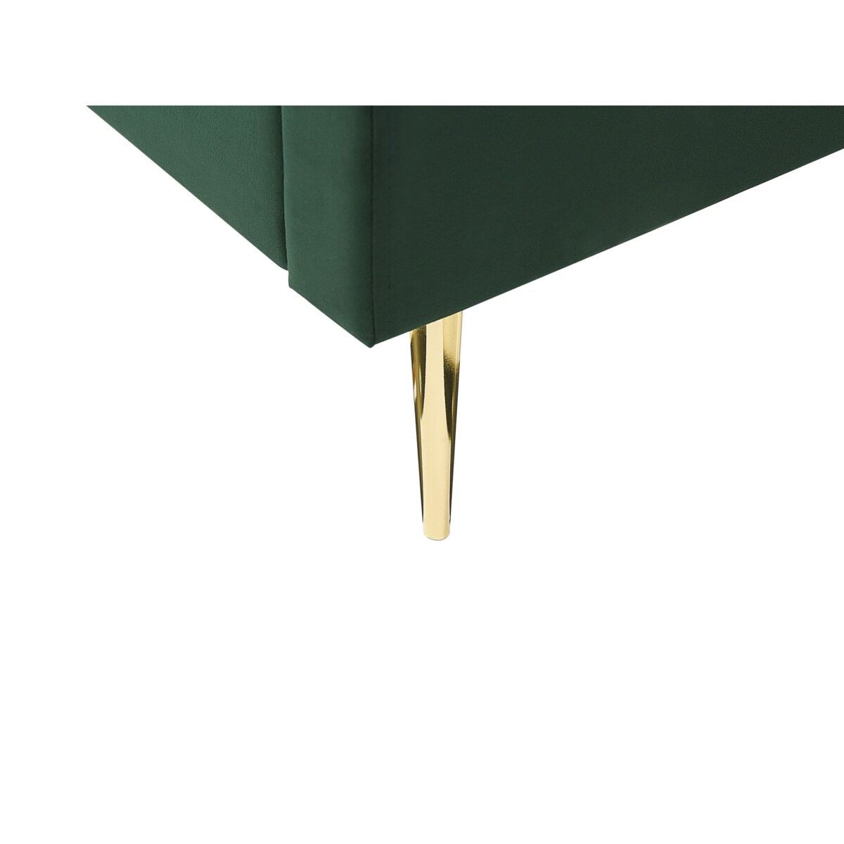 Łóżko welurowe 180 x 200 cm zielone MARVILLE