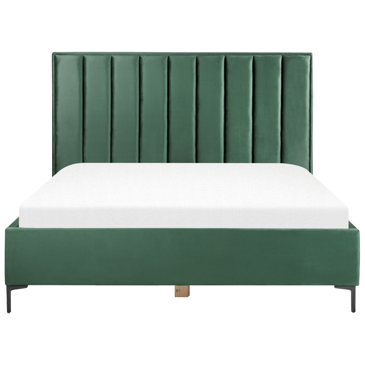 Zestaw mebli do sypialni welur 180 x 200 cm zielony SEZANNE