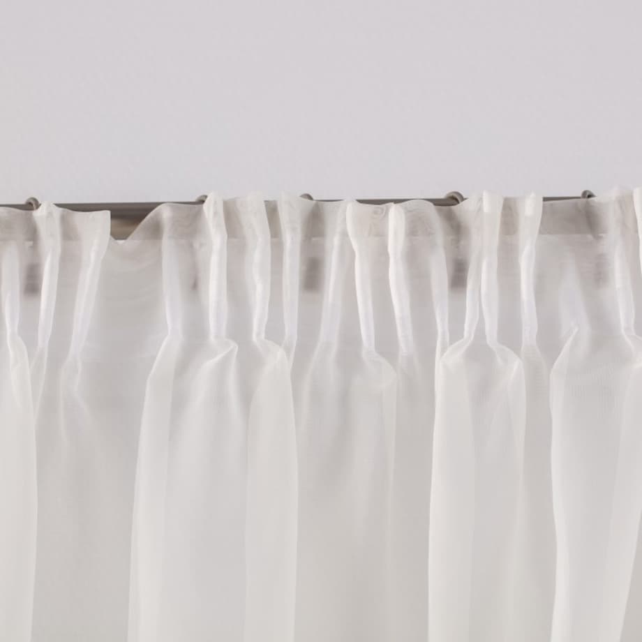 Firany z koronką Lily 2 szt. krótkie 140x170 ecru