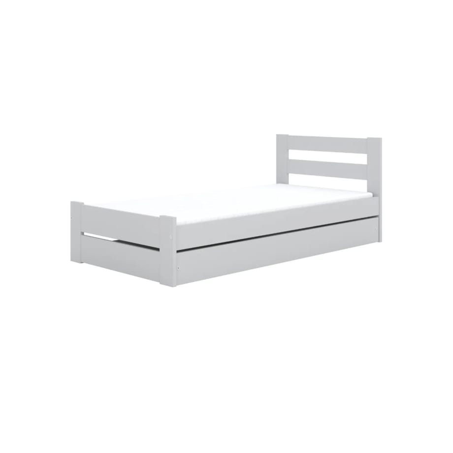 Łóżko dziecięce EMIL 180x90 z szufladą białe