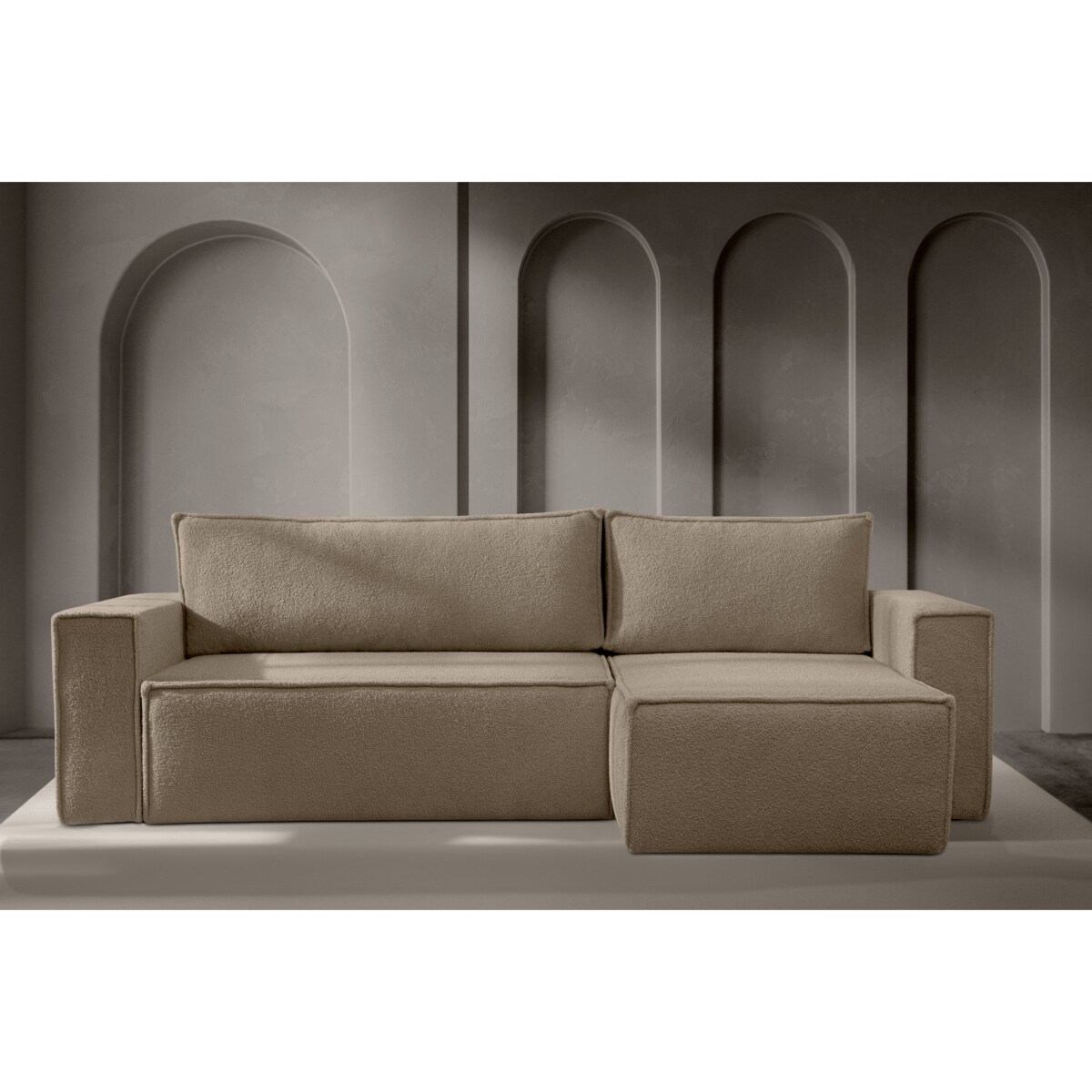 KONSIMO NAPI II Narożnik lewy/prawy, kolor beżowy