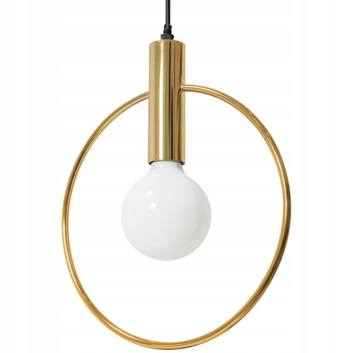 Lampa Sufitowa Złote Metalowe Koło Loft