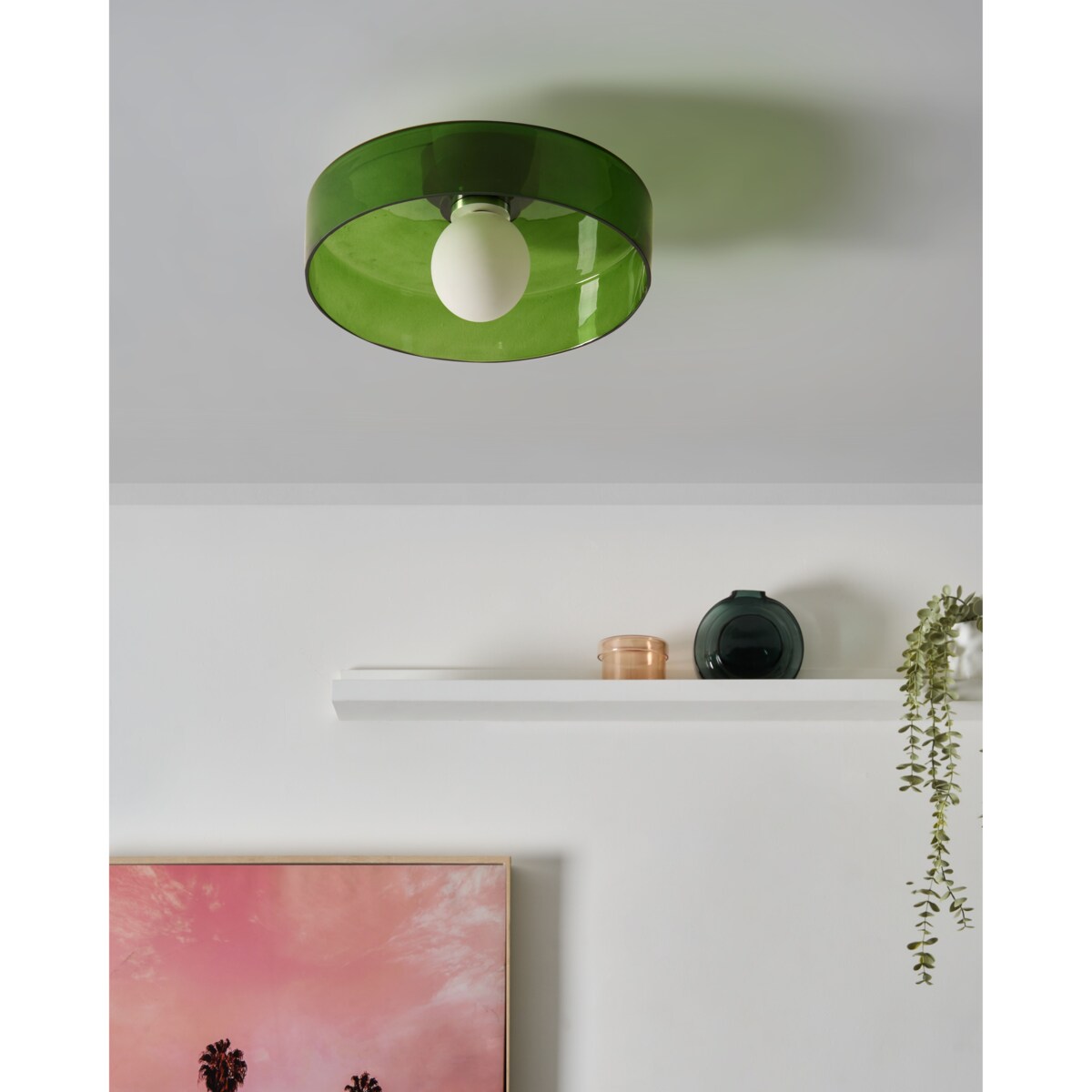 Lampa sufitowa LUGUSE Szkło Zielony