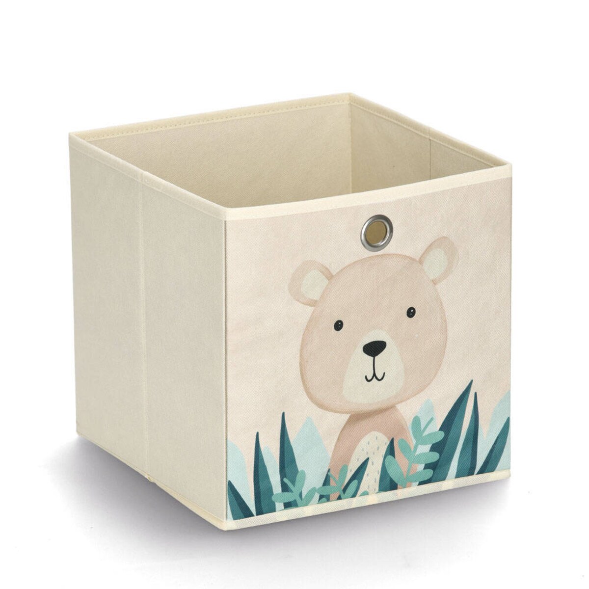 Tekstylne pudełko ze zwierzątkiem, 28 x 28 x 28 cm