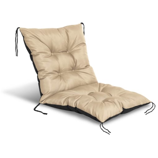 Poduszka Ogrodowa Na Krzesło Fotel 50X50X50 Cm Wodoodporna Pikowana Wiązana