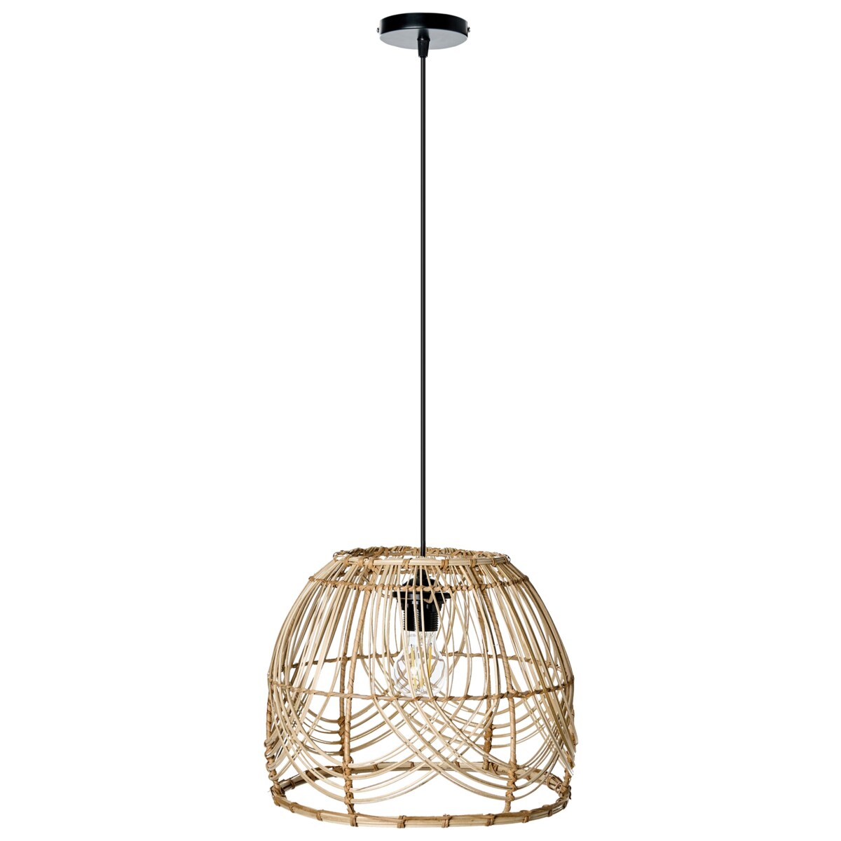 Lampa wisząca POSTRERO Rattan Naturalny