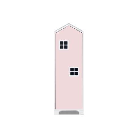 KONSIMO MIRUM Różowa szafa w kształcie domku dla dziewczynki