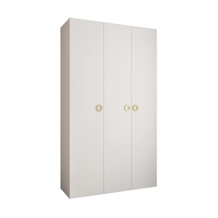 Szafa trzydrzwiowa Como 1 140 gł.40 biały+złoty