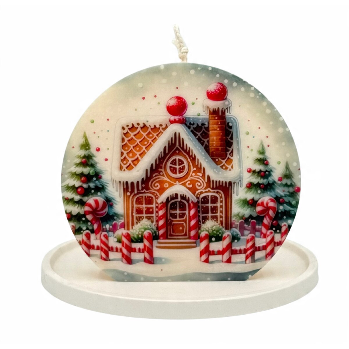 Prezent na Święta Świeca Piernikowy Domek Świeczka Sojowa Dekoracyjna EKO
