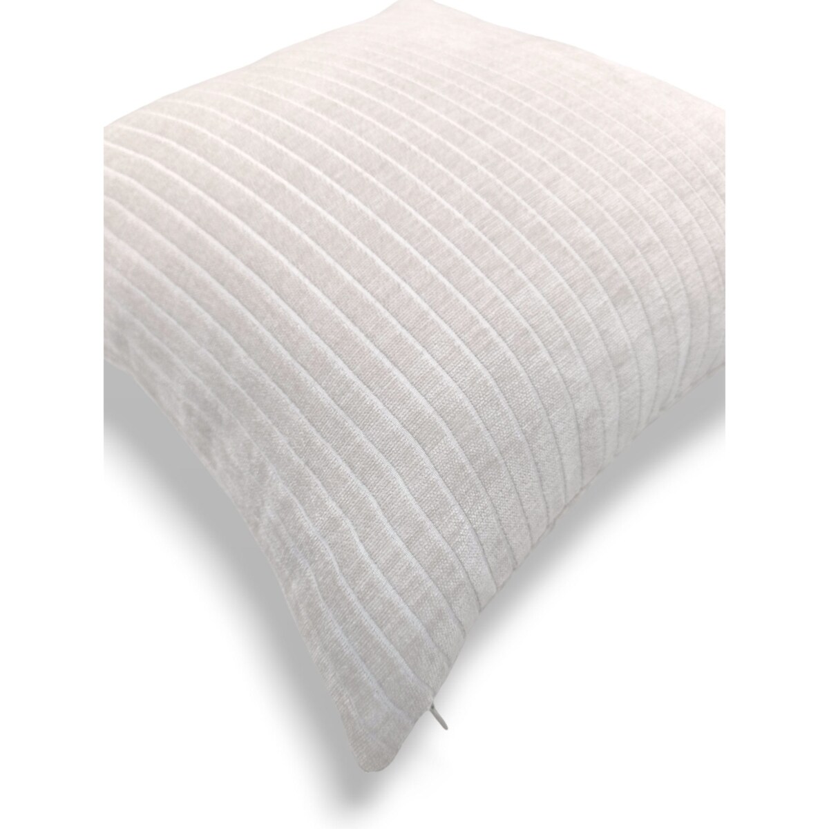 Kremowa poduszka dekoracyjna w prążki 45x45 Lines