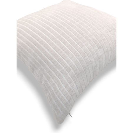 Kremowa poduszka dekoracyjna w prążki 45x45 Lines