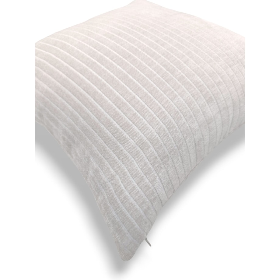 Kremowa poduszka dekoracyjna w prążki 45x45 Lines