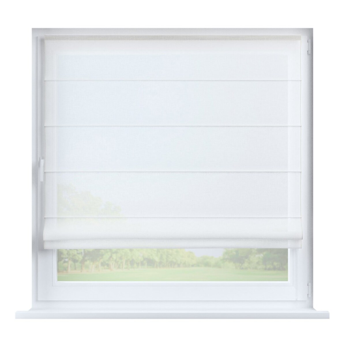 Roleta rzymska Capri 120x150 prześwitująca ecru