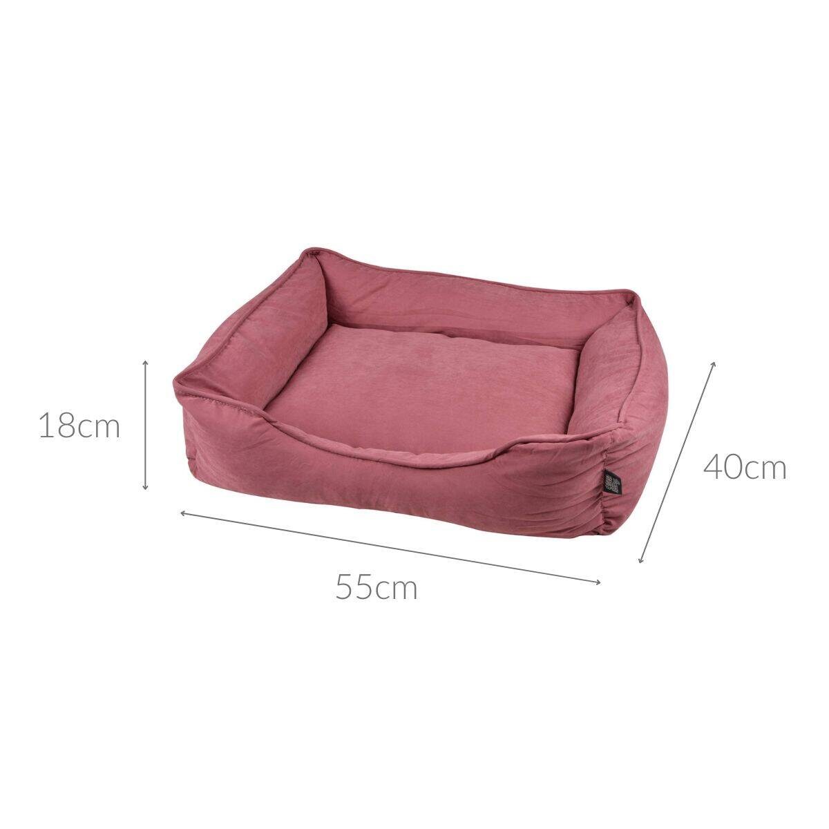 Legowisko dla psa SOFTY, wysokie, miękka mikrofibra, 55 x 40 cm