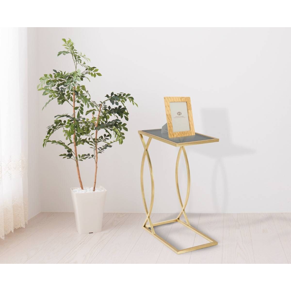 Stolik pomocniczy w stylu glamour, wys. 60 cm