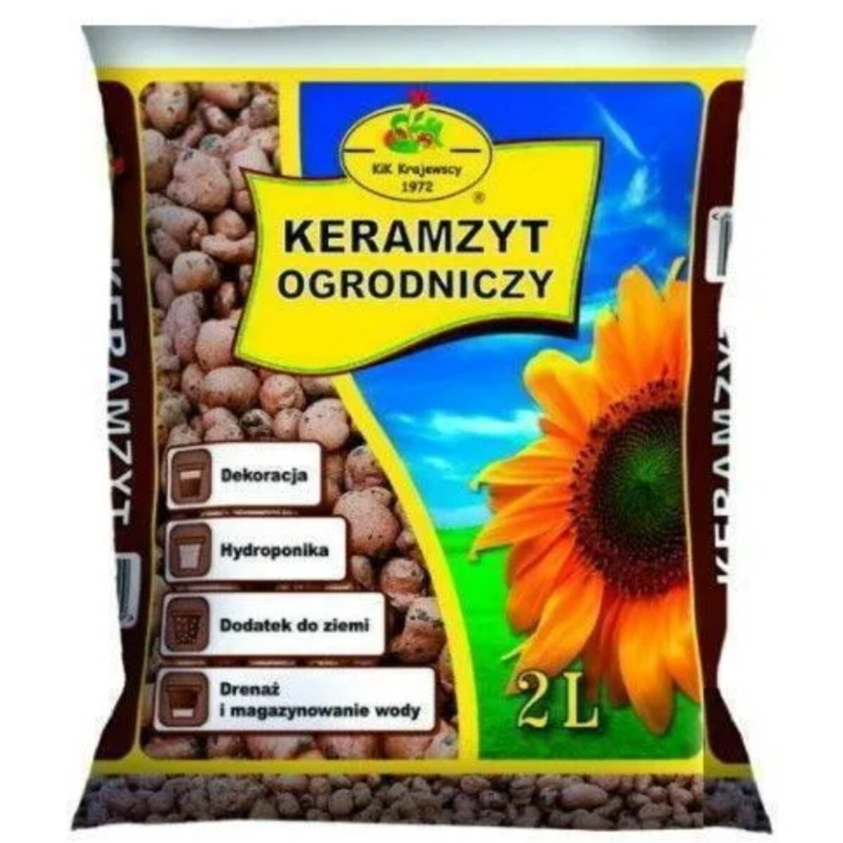 Keramzyt ogrodniczy naturalny 2L