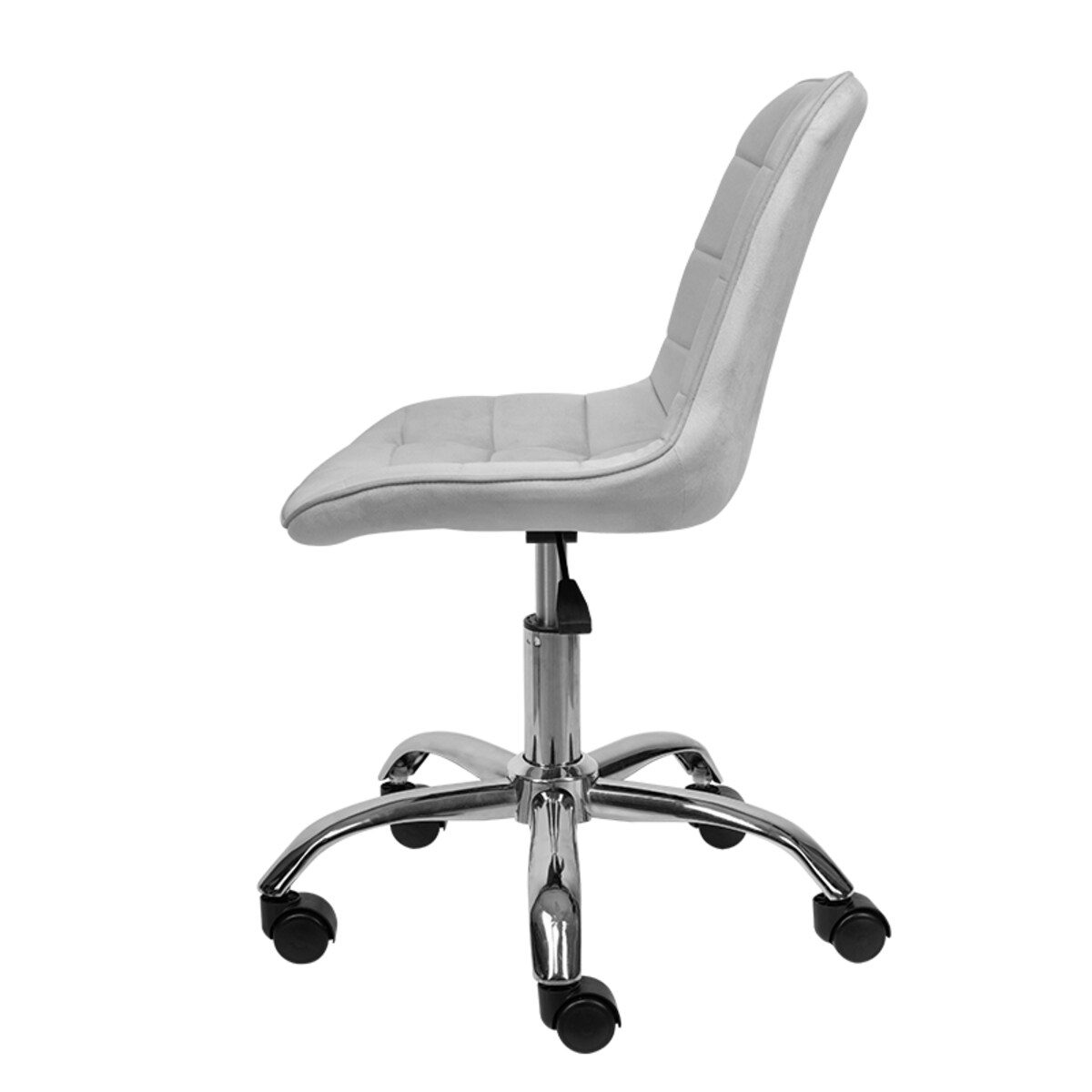 Fotel biurowy krzesło obrotowe regulowane welurowe szare