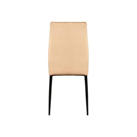 Krzesło tapicerowane ATOM VELVET beżowe