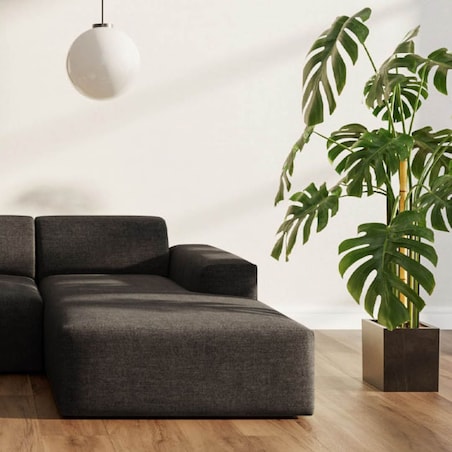 Villet Sofa narożna prawa antracytowa