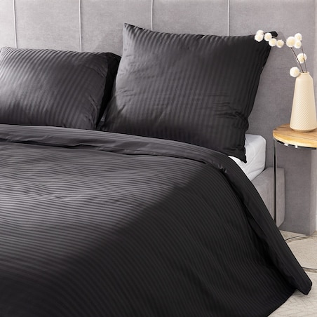 Pościel z satyny żakardowej Midnight Shadow 220x200 cm, 220x200 cm