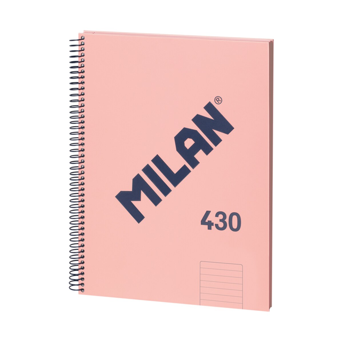 Zeszyt notes na spirali A4 MILAN w linie, 80 kartek, seria 1918, różowy