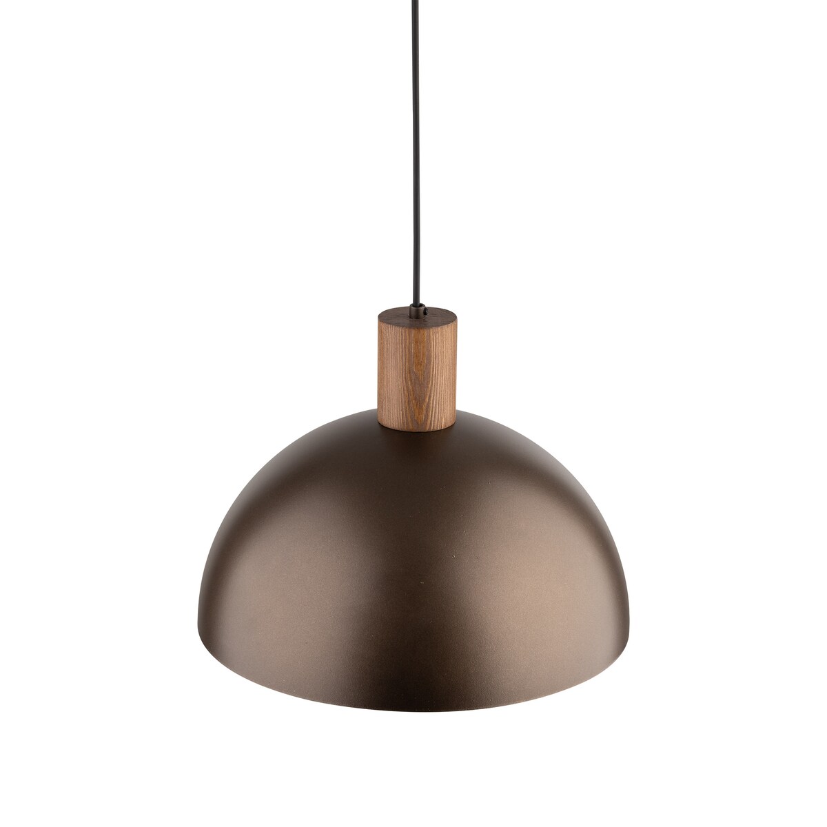 Lampa wisząca TK Lighting OSLO BROWN 4508 brązowa loft E27 metal drewno