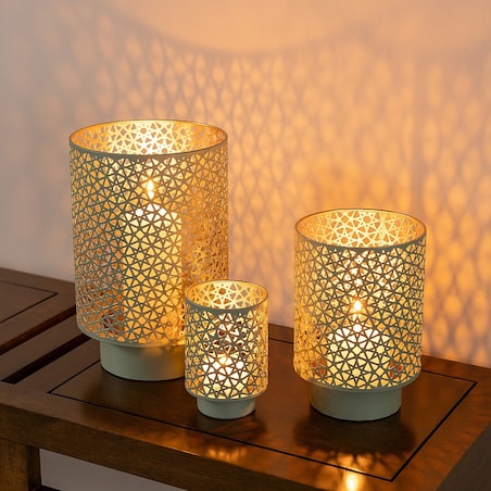 Lampion Antlia 21 cm mint, 14x21 cm