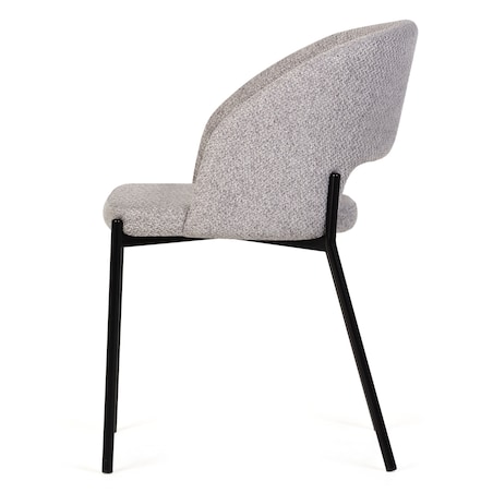 Krzesło tapicerowane szare Cort