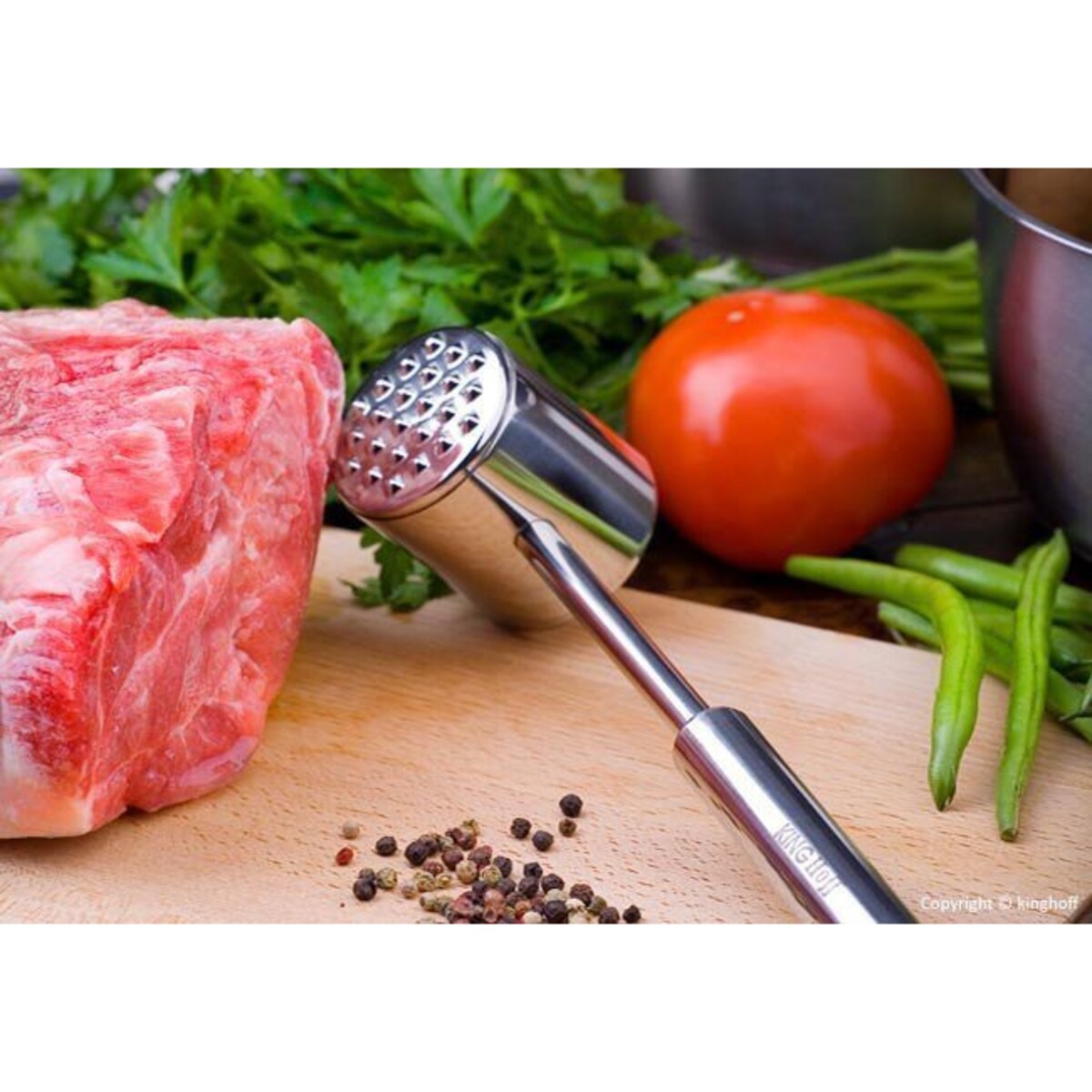 Kinghoff Stalowy Tłuczek Do Mięsa