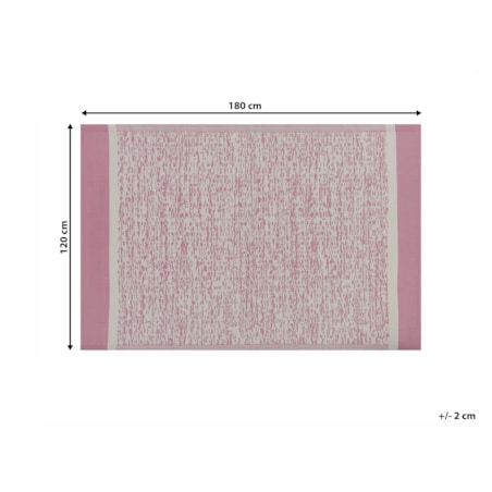 Dywan zewnętrzny 120 x 180 cm różowy BALLARI