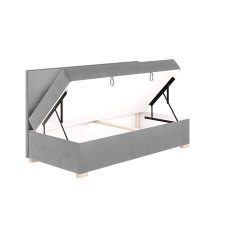 Mesonica Łóżko Cozi, szare, 90x200