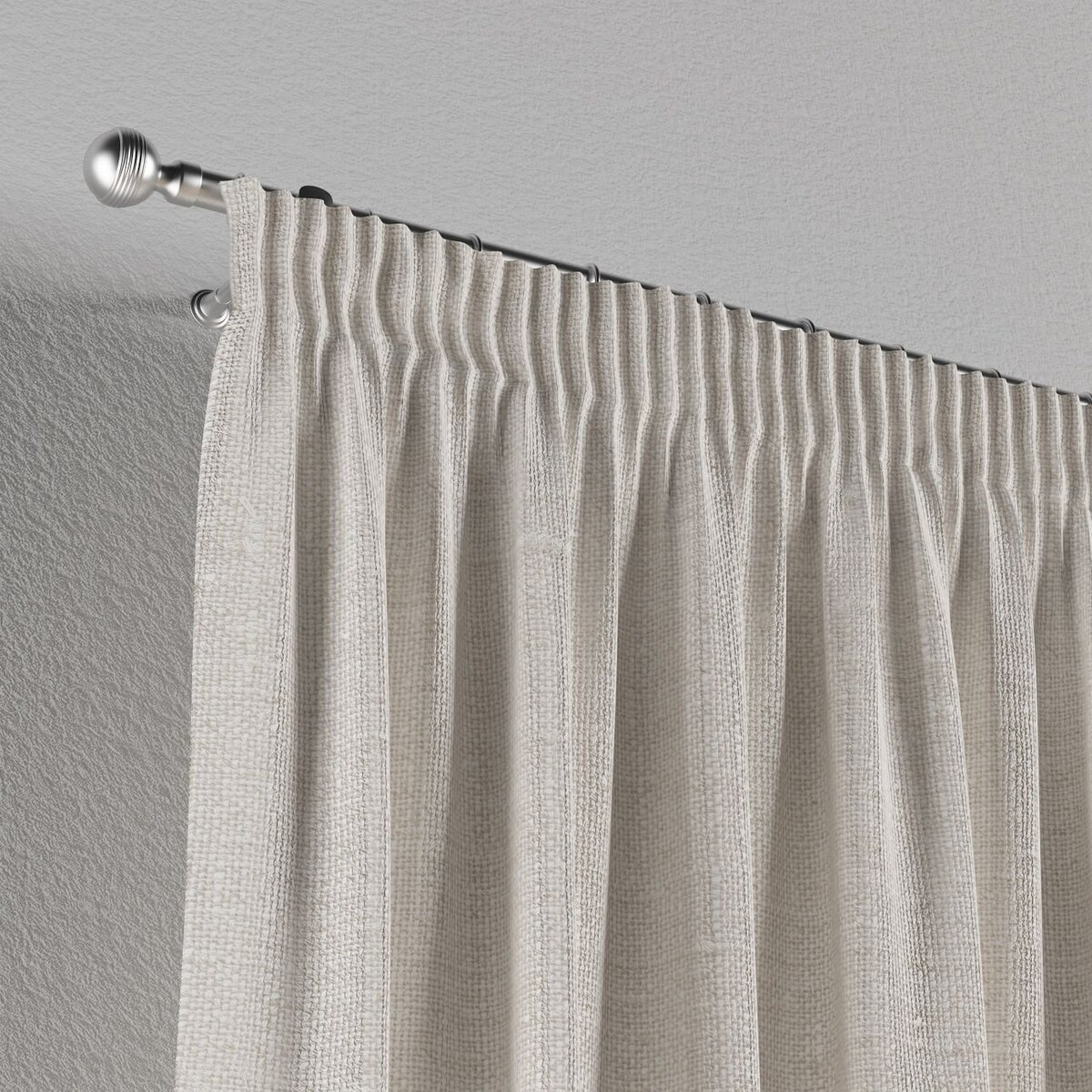 Zasłona na taśmie marszczącej 1 szt. 130x260 śmietankowy biały