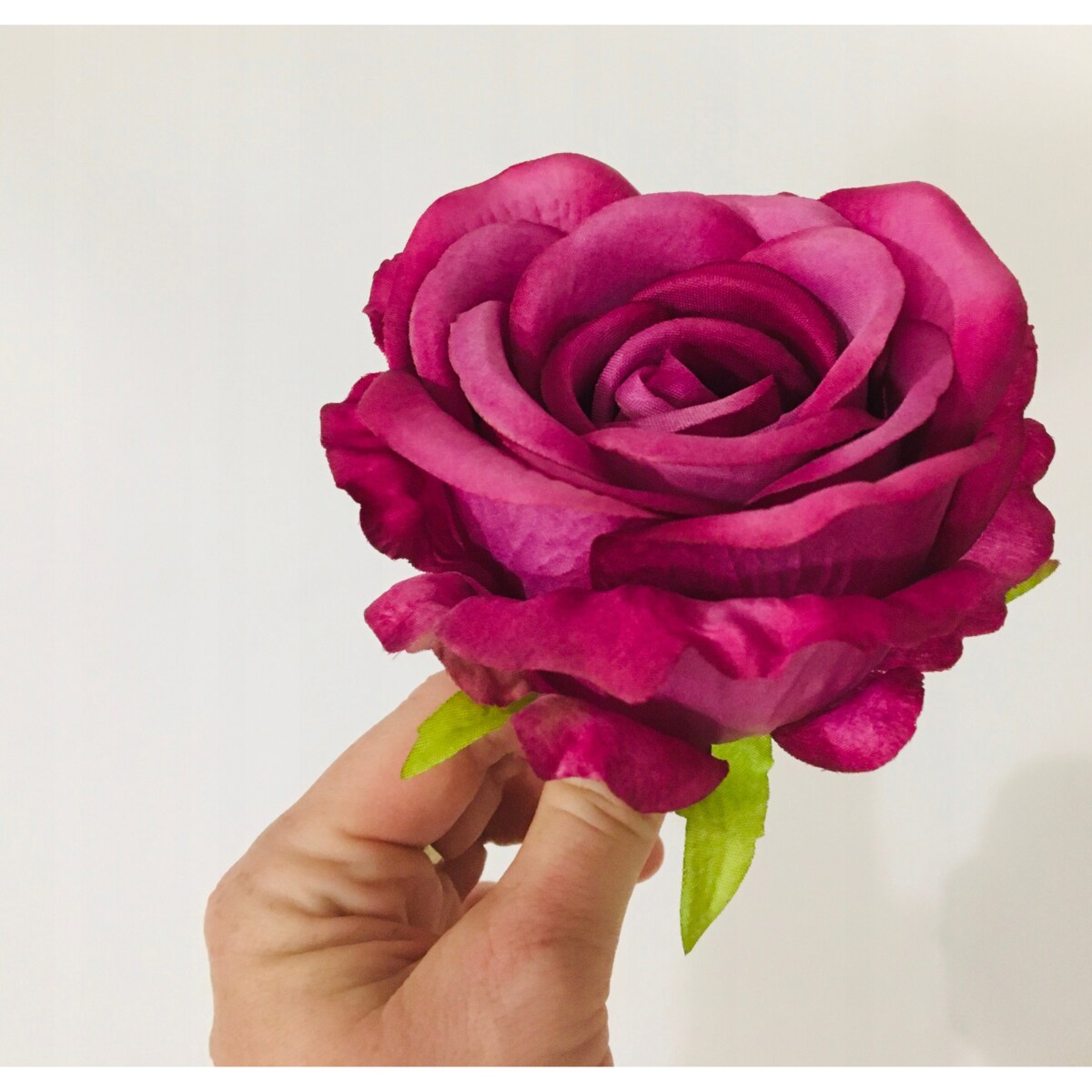 6x Róża sztuczna wyrobowa do wiązanek główka pąk cmentarz kwiaty róże duże