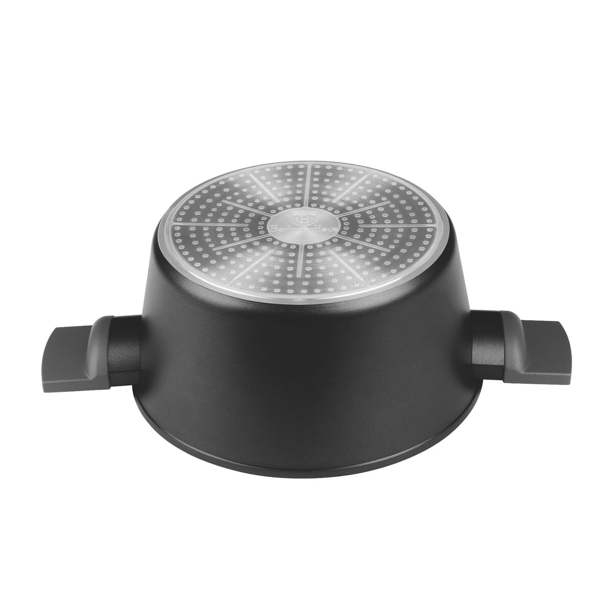 Garnek tytanowy z pokrywką 24cm 4.1L BERLINGER HAUS Antracit